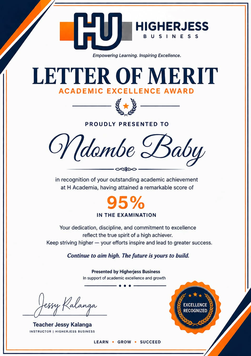 Certificate Specimen 2